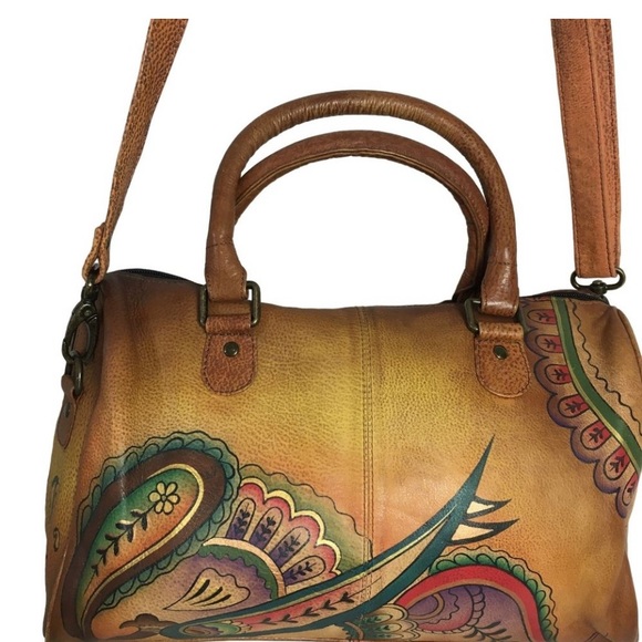 Anuschka Artistic Shoulder Bag and wallet - Picture 4 of 13